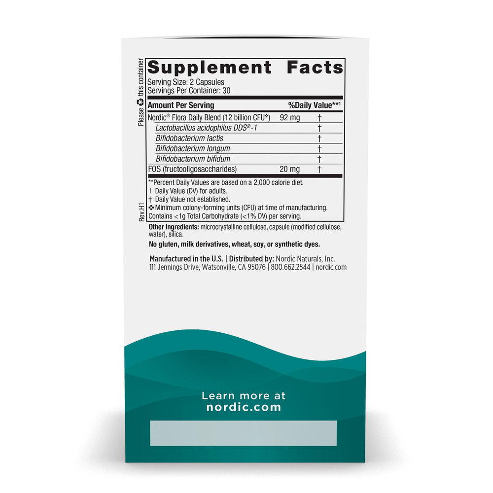 
                  
                    Nordic Flora Probiotic Daily 60ct | Bottle - SlimGroupinc
                  
                