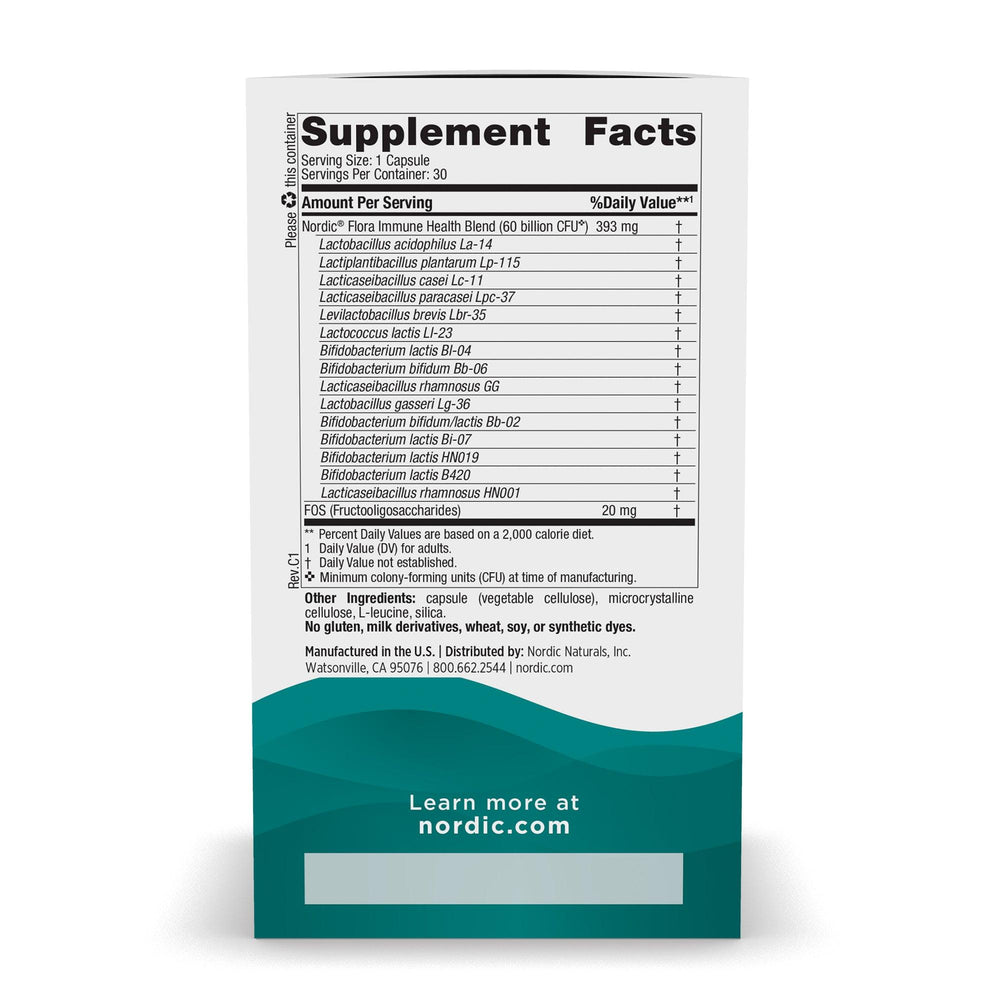 
                  
                    Nordic Flora Probiotic Immune Health | Bottle - SlimGroupinc
                  
                