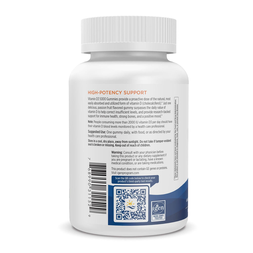 
                  
                    Vitamin D3 5000 Gummies 30ct | Bottle - SlimGroupinc
                  
                