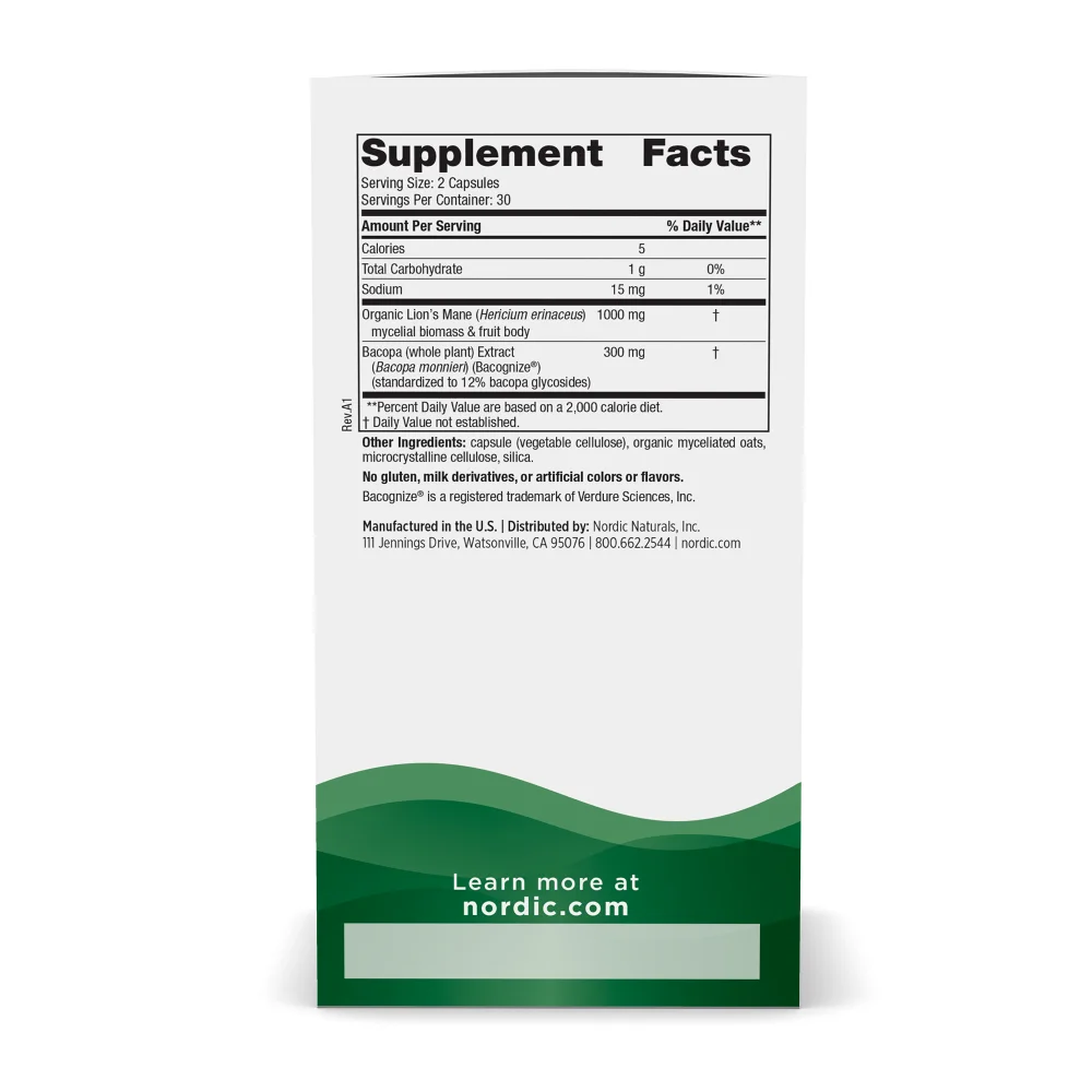 
                  
                    Nordic Cognition Mushroom Complex - SLiM, Inc.
                  
                