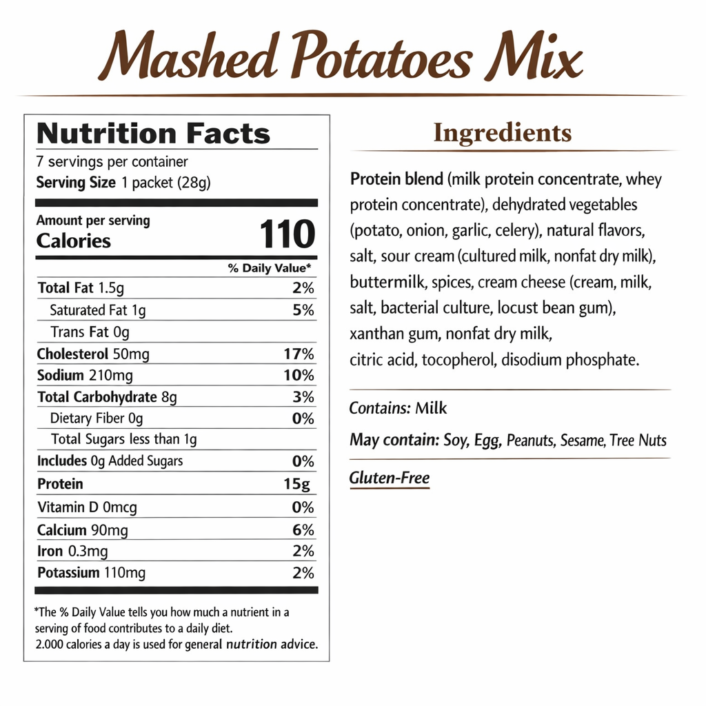 Mashed Potato Mix | Case - SLiM, Inc.