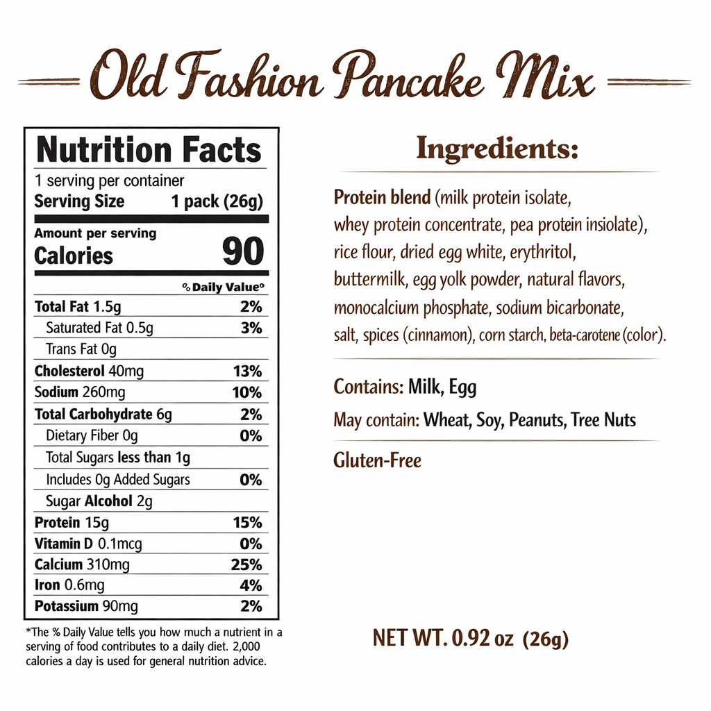Old Fashioned Pancake Mix | Case - SLiM, Inc.
