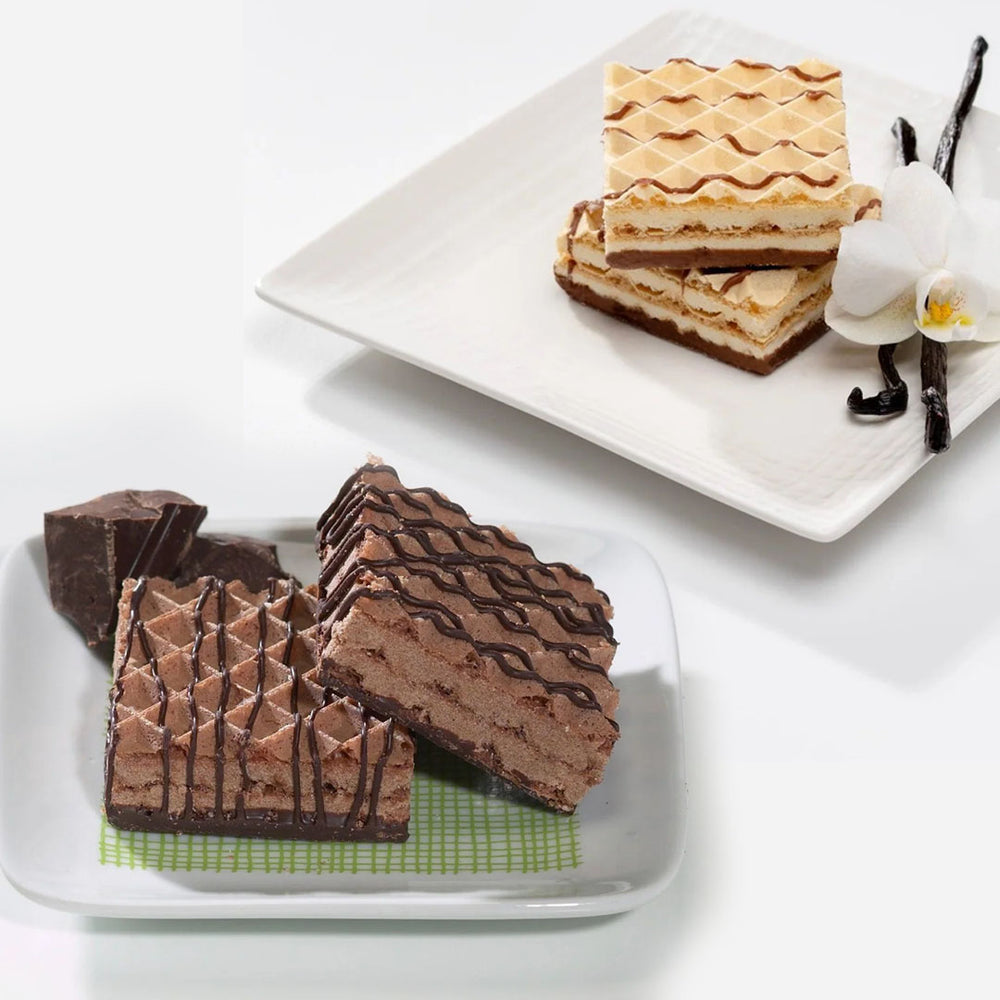 Vanilla and Chocolate Wafers -  Split Case - SlimGroupinc